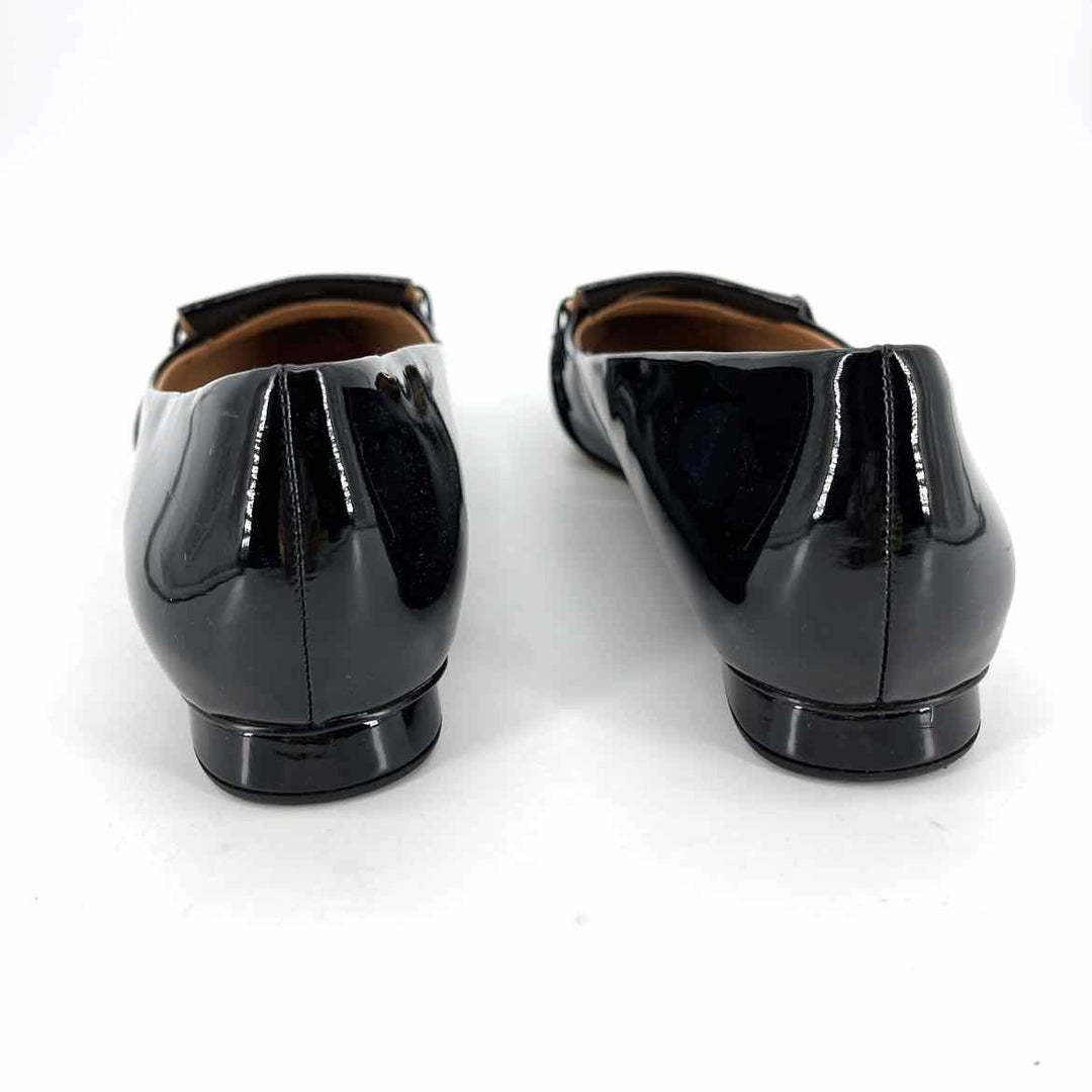 Shoe Size 8 FRANCO SARTO Black PATENT Flats