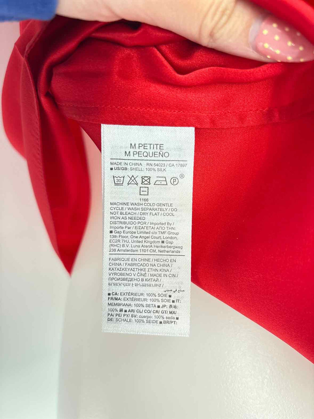 Size M Banana Republic Red Shirt