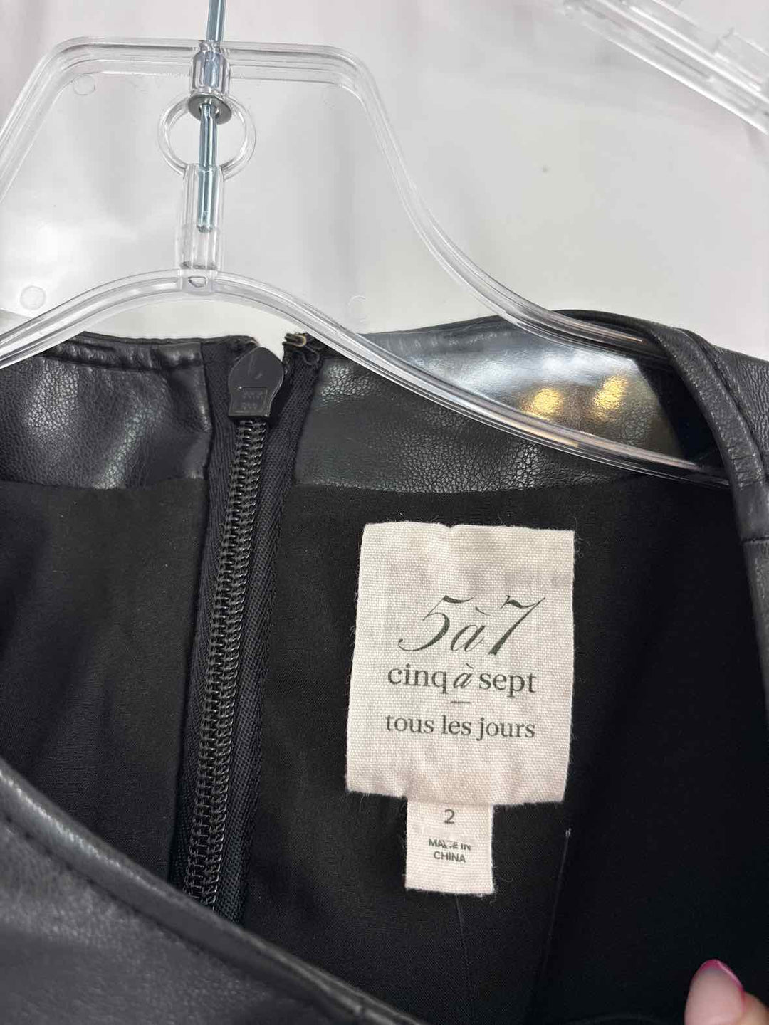 Size 2 CINQ DE SEPT Black Dress