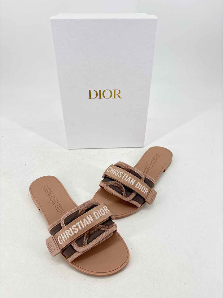 Shoe Size 39 CHRISTIAN DIOR Tan Luxury - Sandals