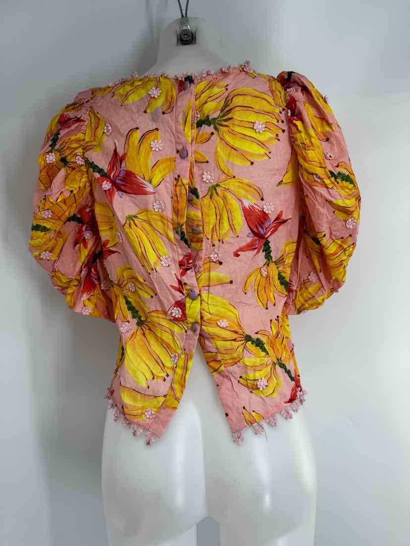 Size S FARM RIO PINK PRINT Shirt