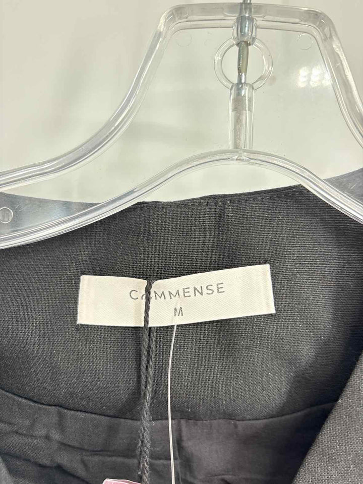 Size M Black Linen Vest