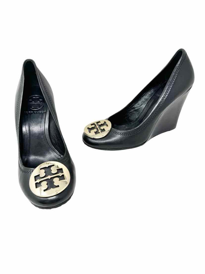 Shoe Size 5 Tory Burch Black Leather Pumps