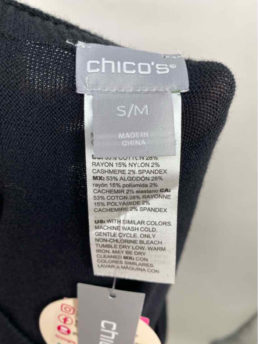 Size S/M Chico's Black Sweater