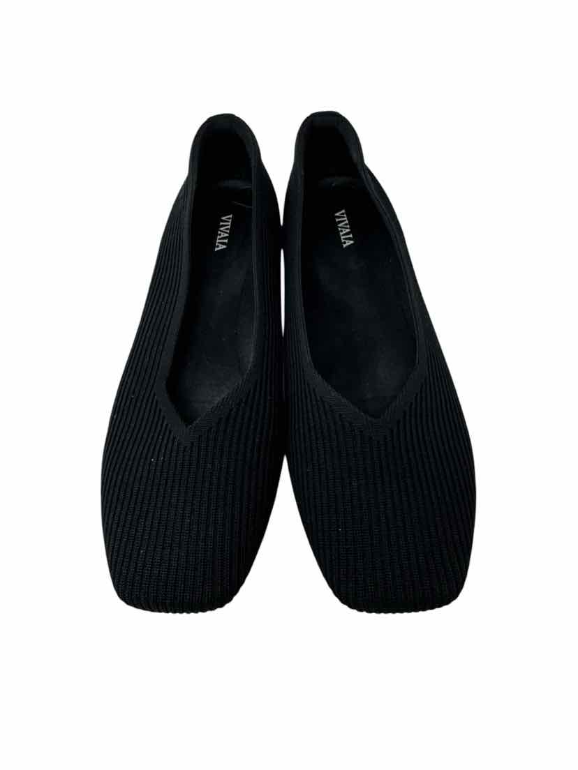Shoe Size 40 VIVAIA Black Knit Flats