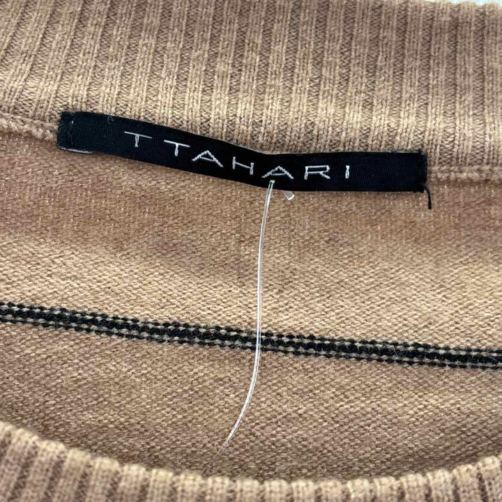 Size L TAHARI Brown Print Sweater