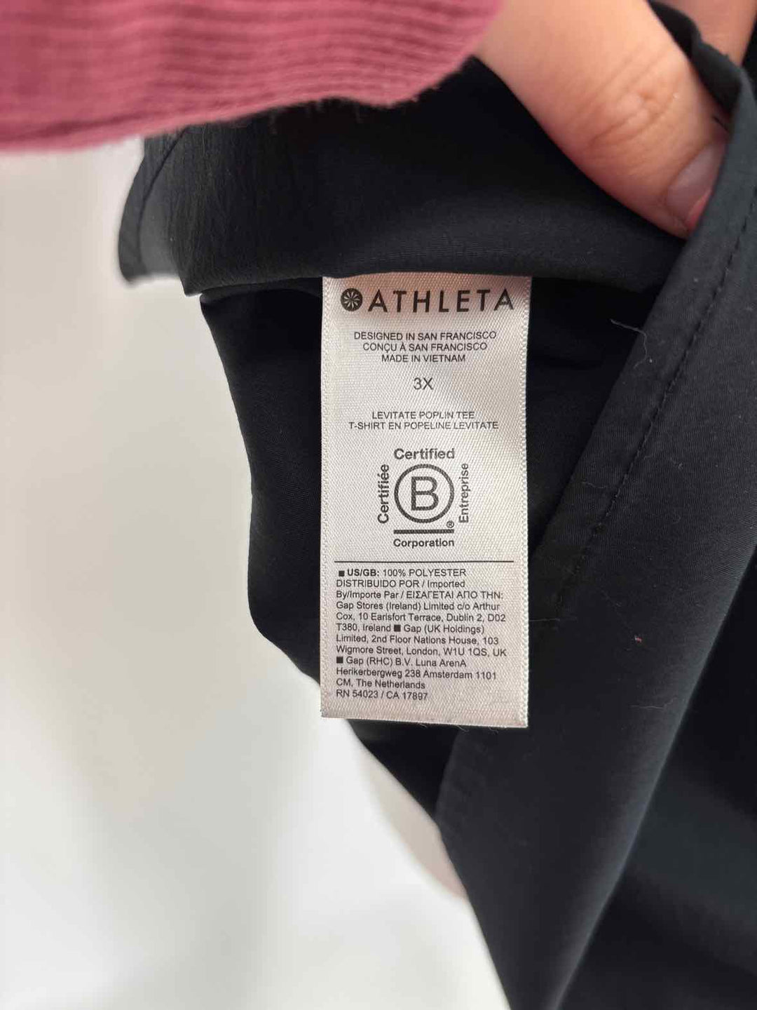 Size 3X Athleta Black Shirt