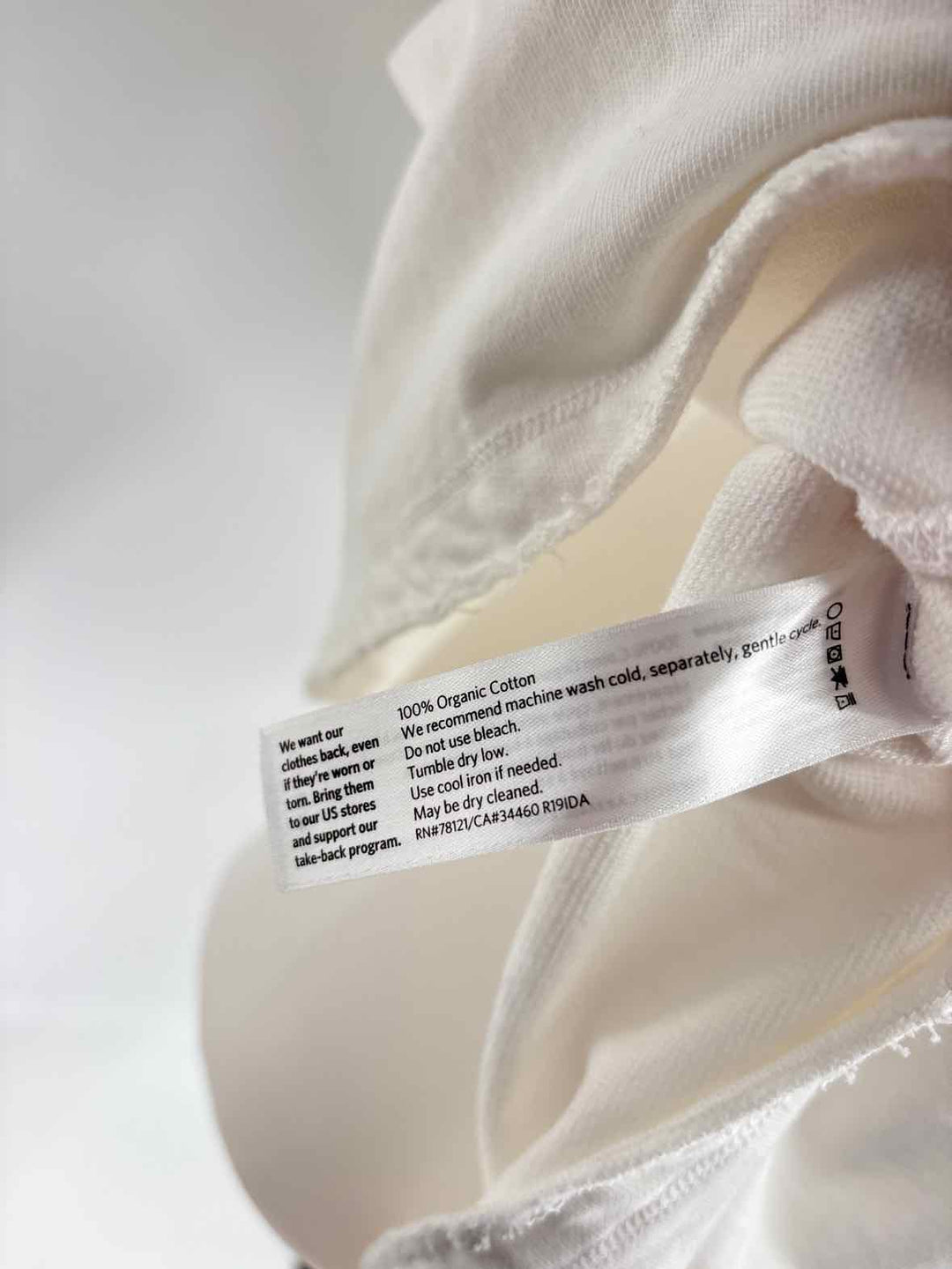 Size L Eileen Fisher White Cotton Dress