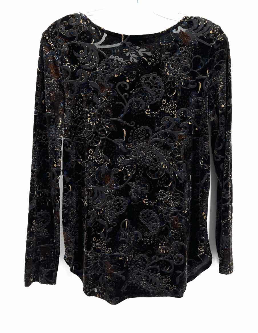 Size S KAREN KANE Black Print Shirt