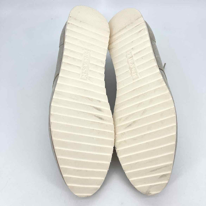 Shoe Size 10 Silver Suede Flats