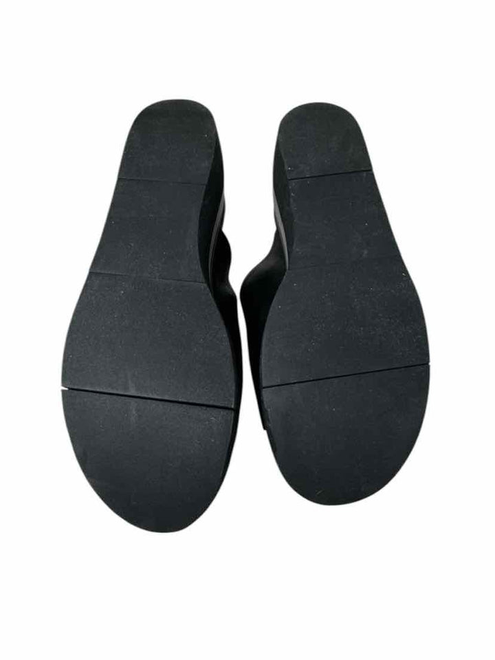 Shoe Size 9 NAKEDFEET Black Leather Sandals