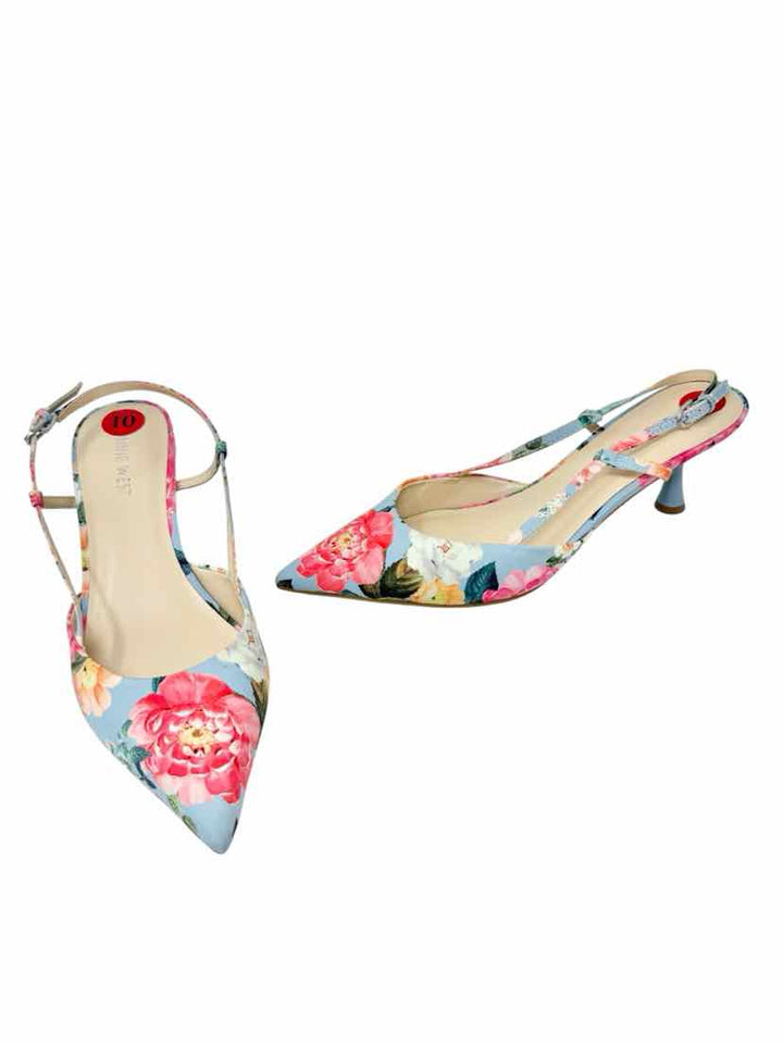 Shoe Size 10 Nine West Blue Print Pumps