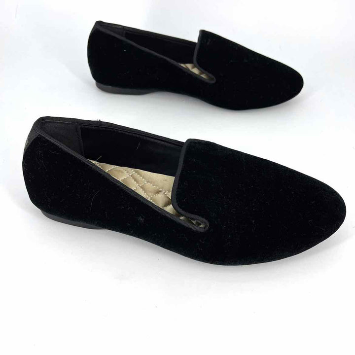 Shoe Size 7 BIRDIES Black Velvet Flats