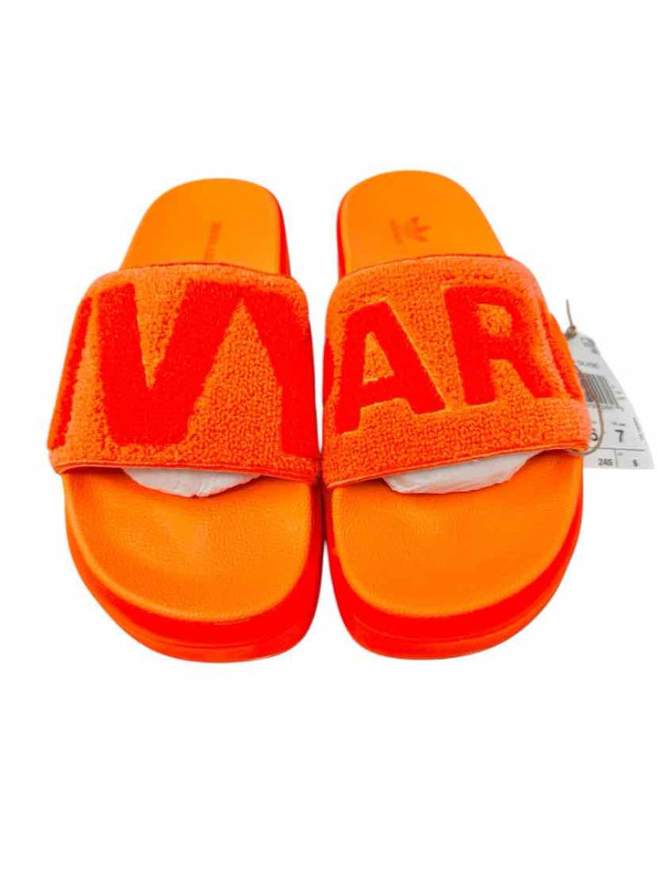 Shoe Size 7 Adidas Orange Sandals