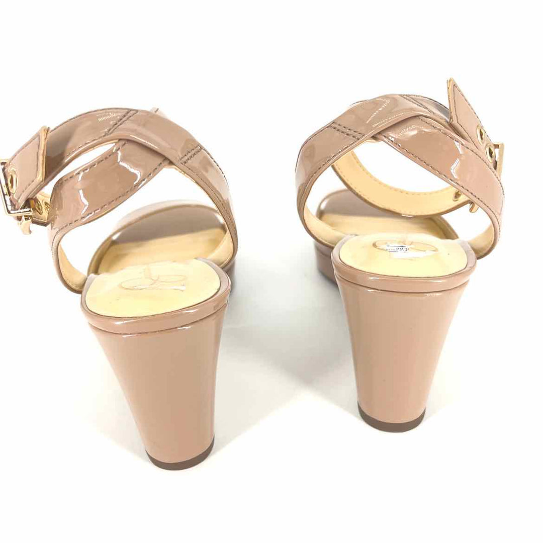 Shoe Size 8.5 Jessica Simpson Tan Patent Sandals