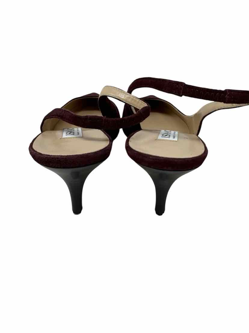 Shoe Size 10 ISSAC MIZRAHI Burgundy Pumps