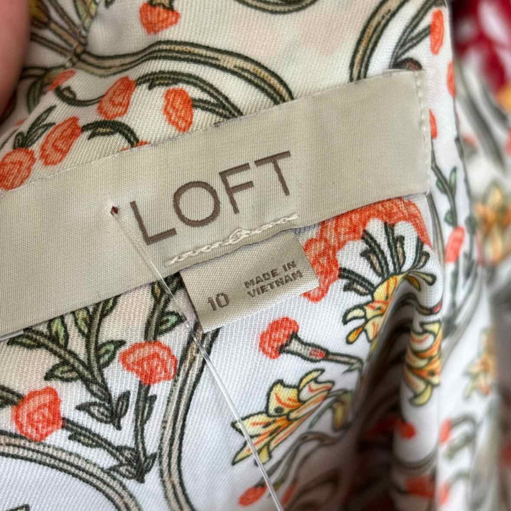 Size 10 LOFT White Dress