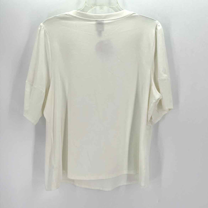 Size 1X WORTHINGTON Ivory Knit Shirt
