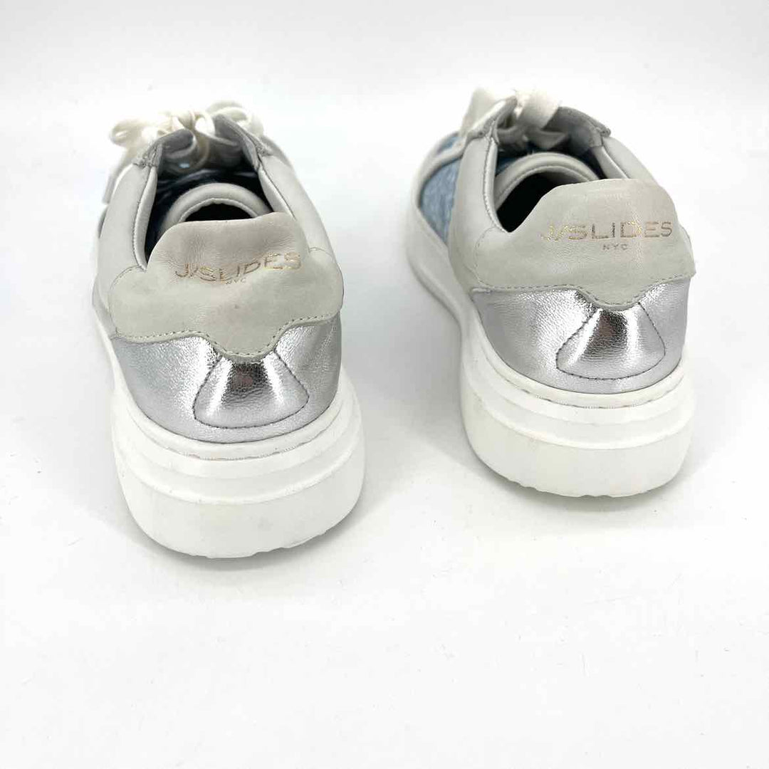 Shoe Size 6 j slides Blue Leather Sandals