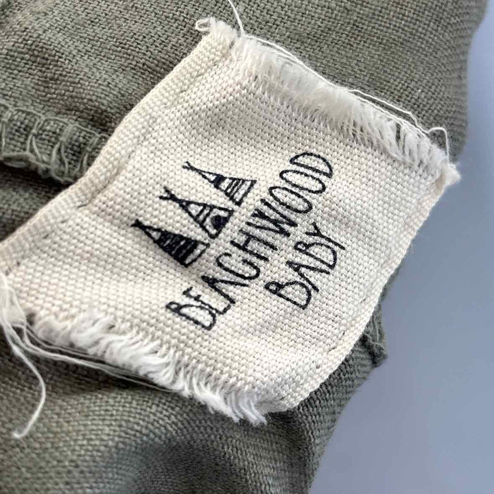 Size One Size Olive Linen Dress