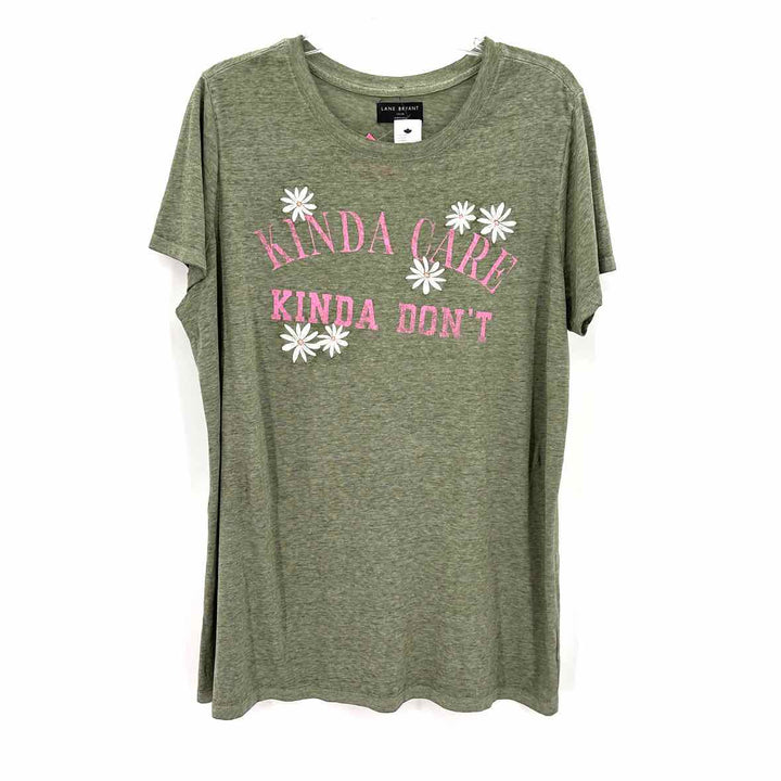Size 14/16 LANE BRYANT Sage Shirt