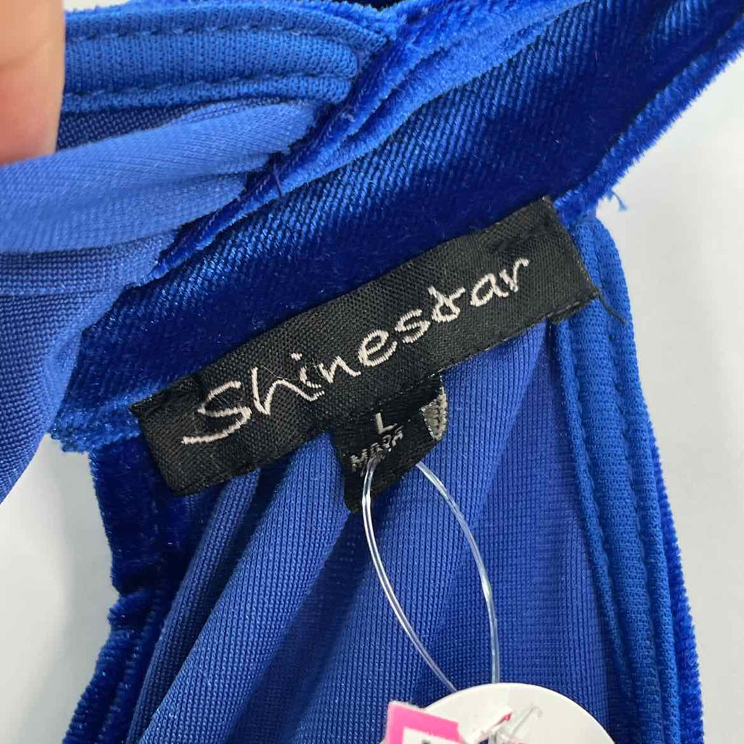 Size L Blue Velour Shirt