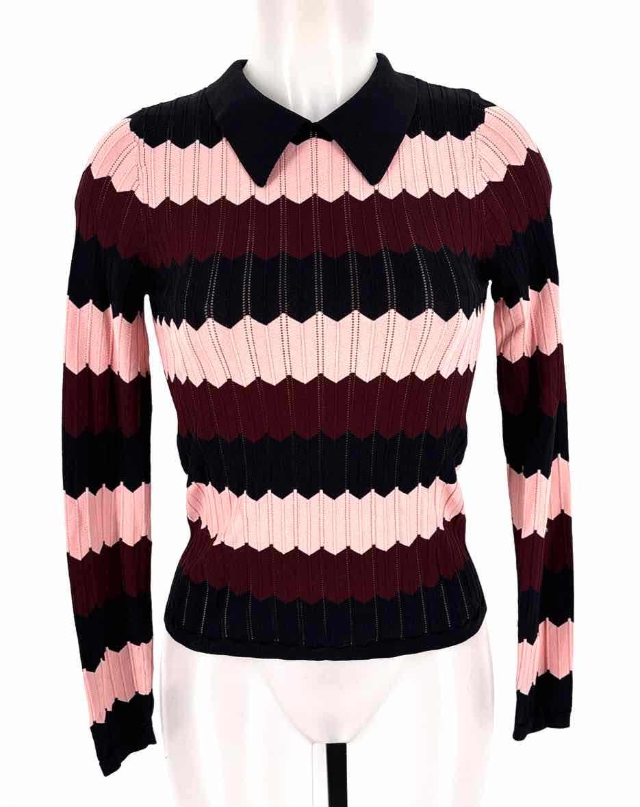 Size 2 SANDRO Multi-Color Knit Sweater