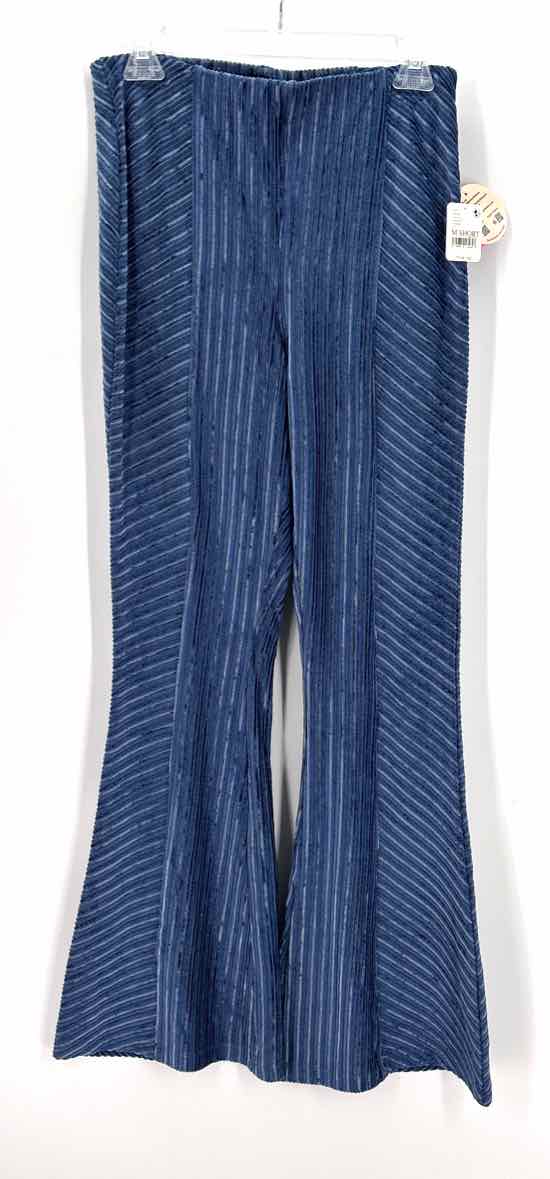 Size M FREE PEOPLE Blue Knit Pants