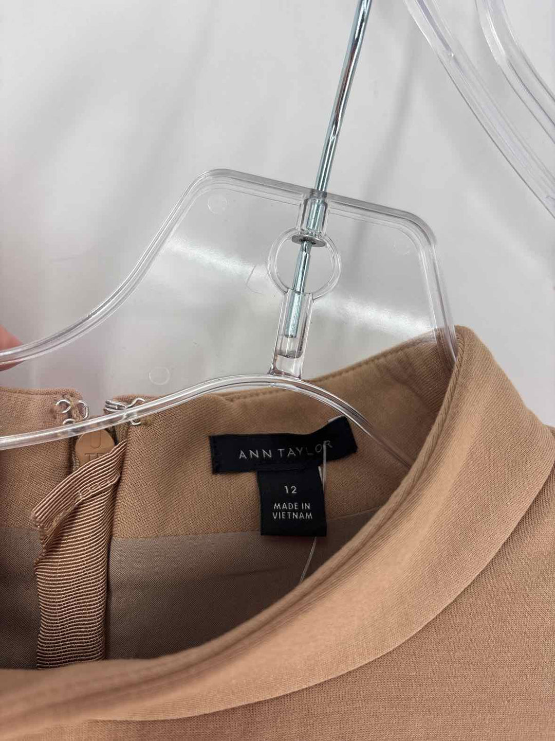 Size 12 Ann Taylor Beige Dress