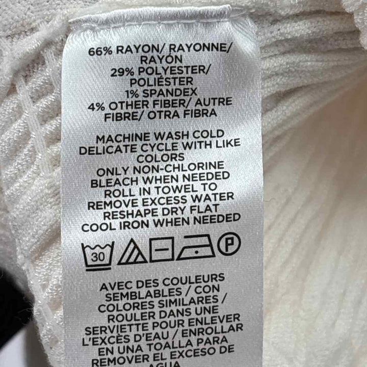 Size S Ann Taylor Ivory Cotton Shirt
