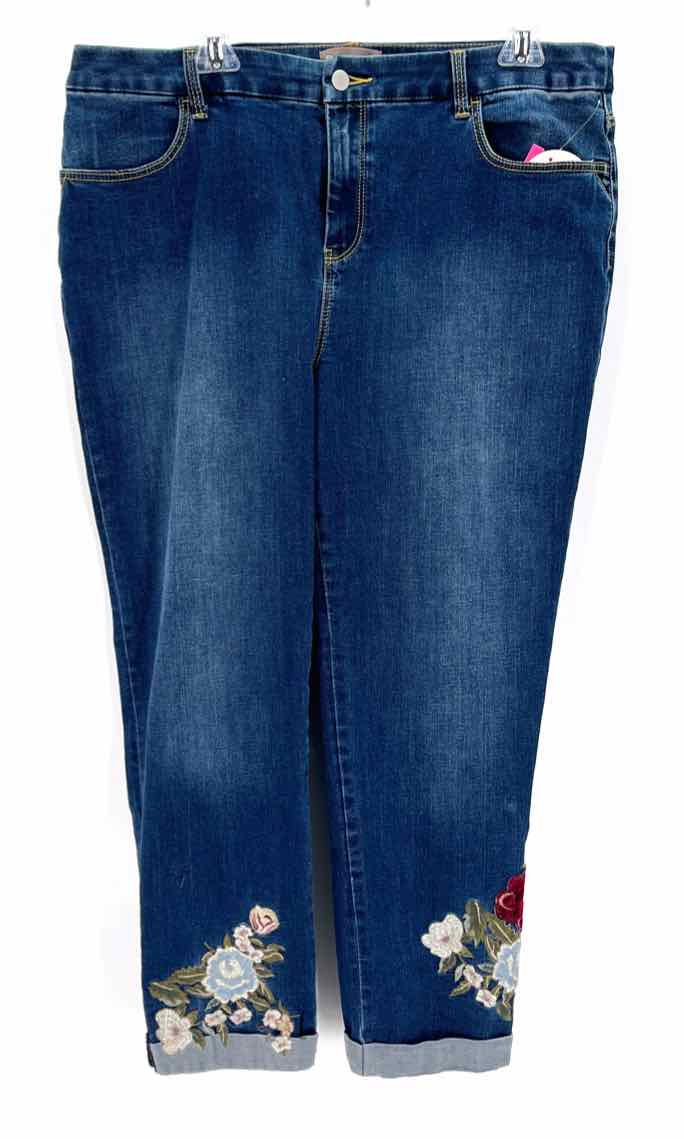 Size L/XL Chico's Blue Denim Jeans
