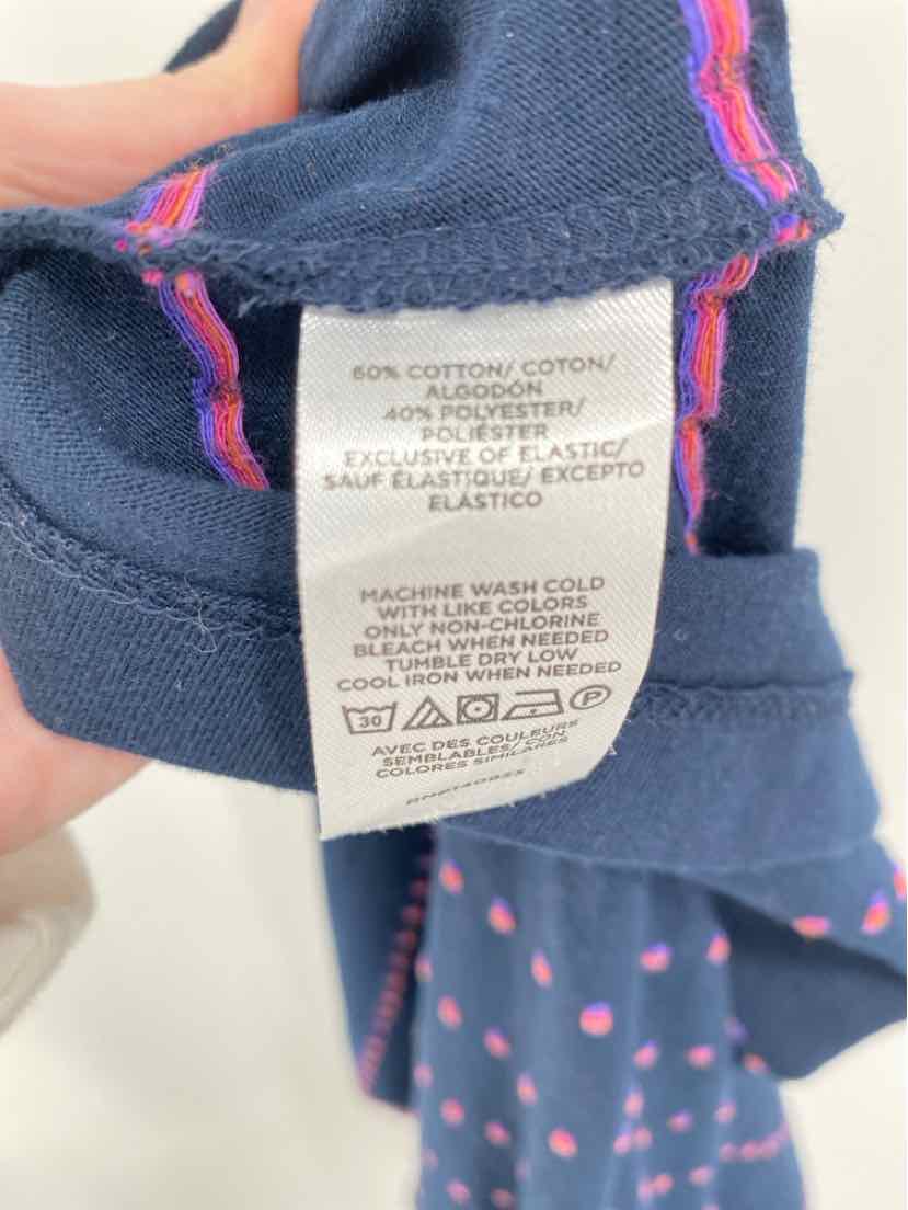 Size S LOFT Navy Print Dress