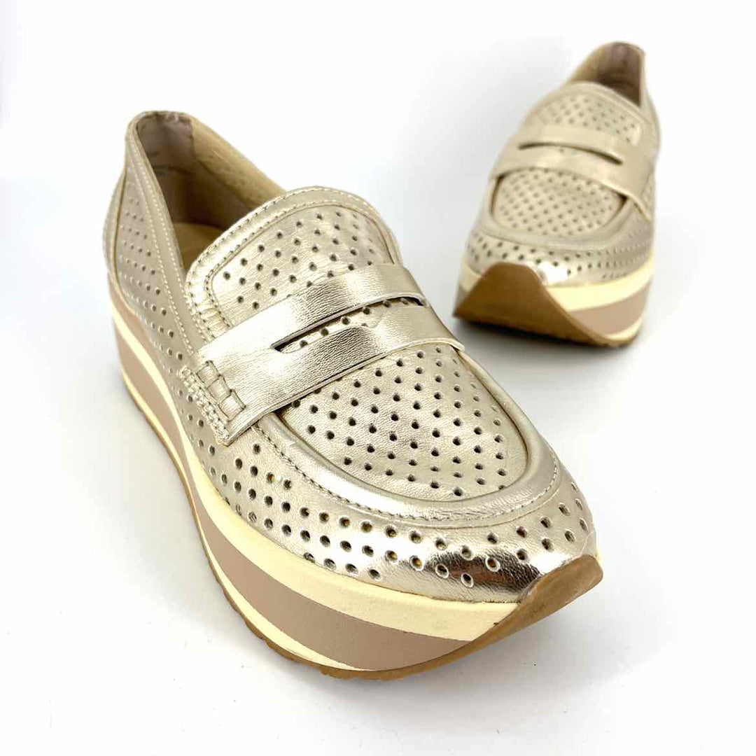 Shoe Size 6 Dolce Vita Gold Faux Leather Loafers