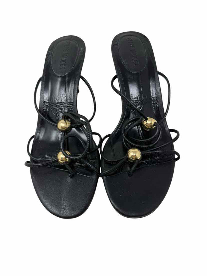 Shoe Size 6.5 Steve Madden Black Leather Sandals