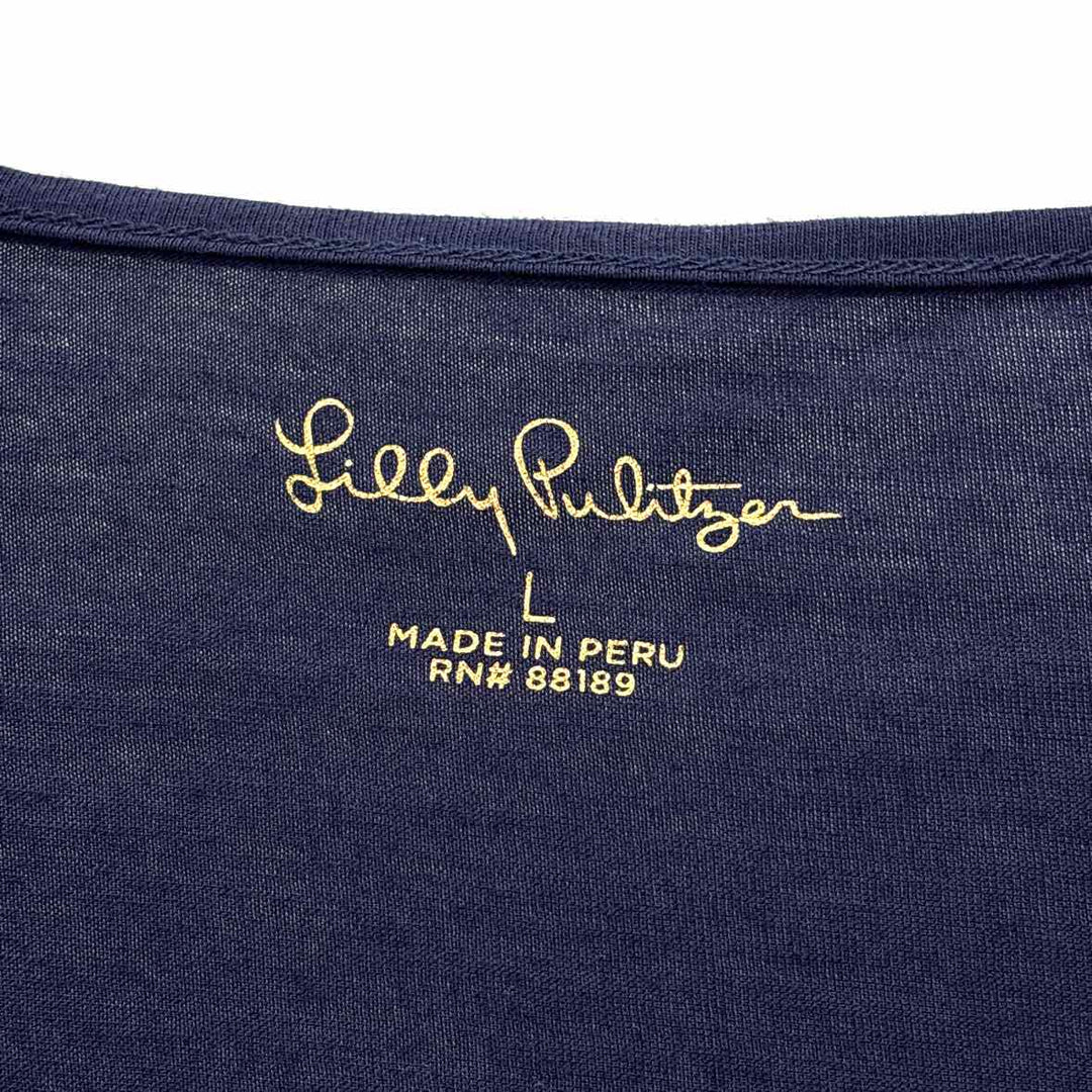 Size L Lilly Pulitzer Navy Knit Shirt