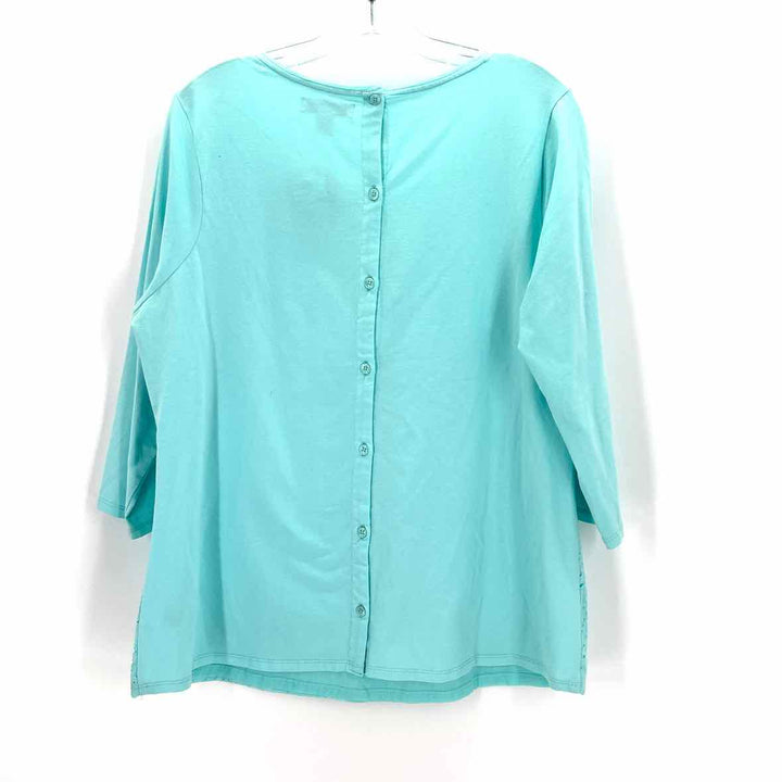 Size XL Coldwater Creek Aqua Shirt