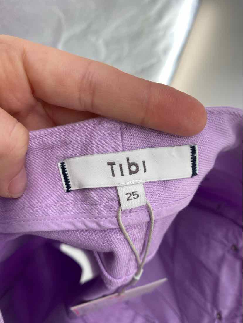 Size 25 TIBI Lavender Denim Shorts