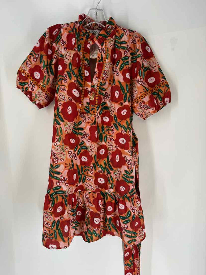 Size S JOY JOY ORANGE PRINT Dress