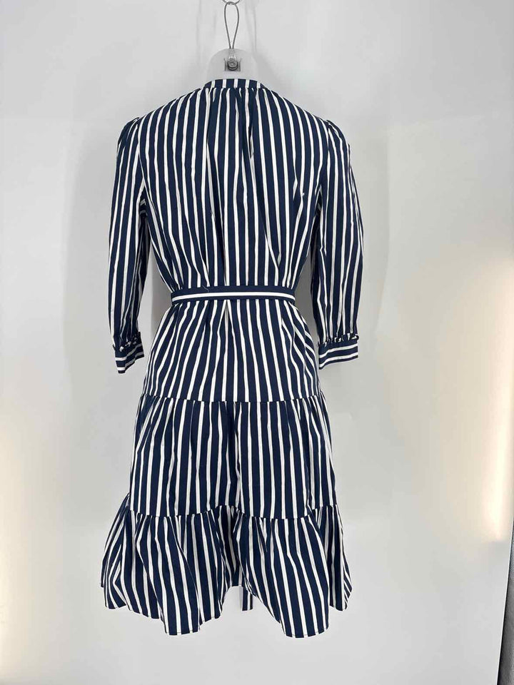 Size XS DRAPER JAMES Navy Print Dress