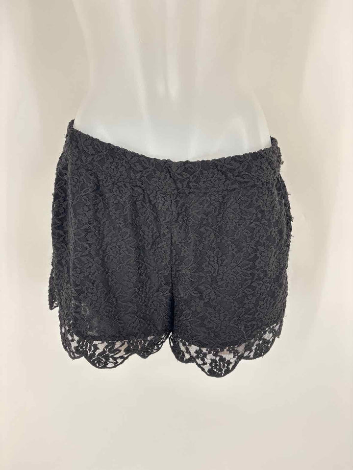 Size M FREE PEOPLE Black Lace Skirt
