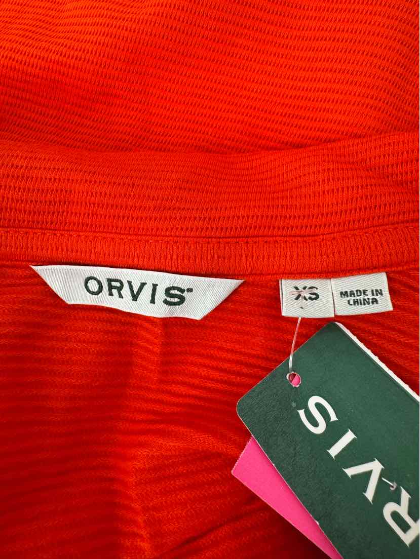 Size XS ORVIS Orange Shirt