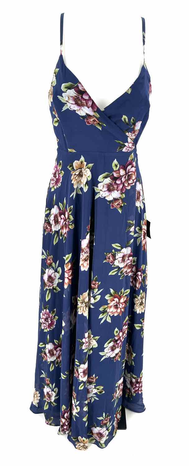 LULUS Navy Print Dress