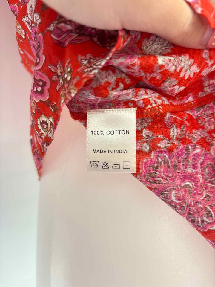 Size S Red Print Shirt