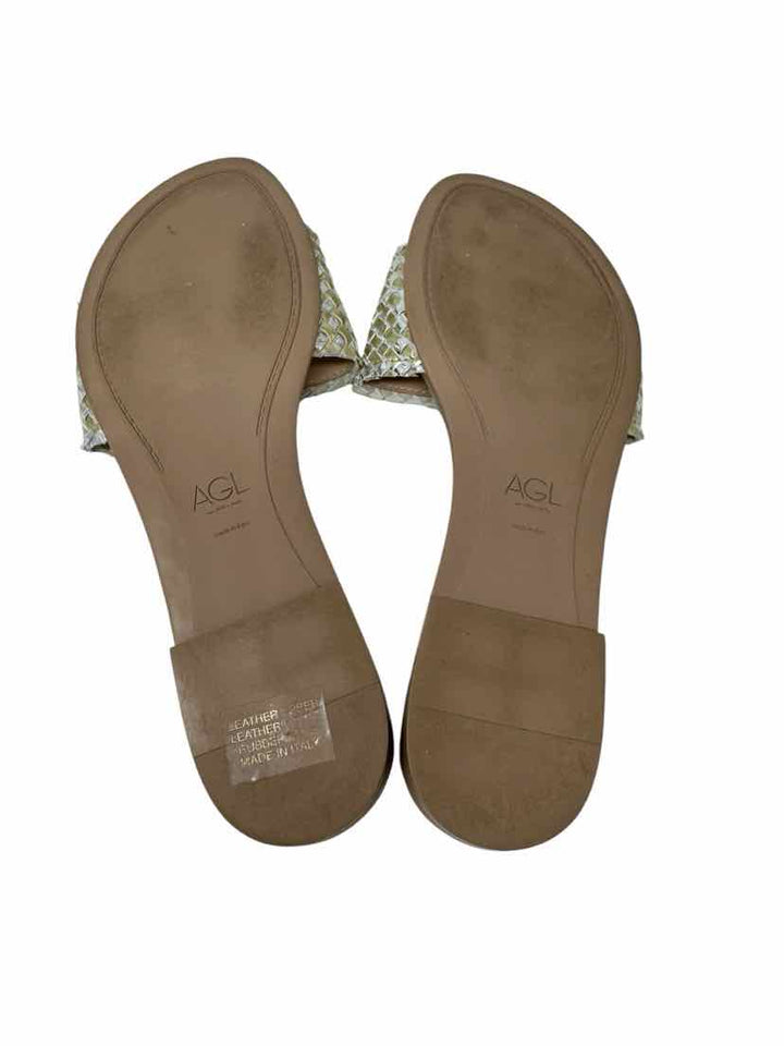 Shoe Size 39 AGL Silver Sandals