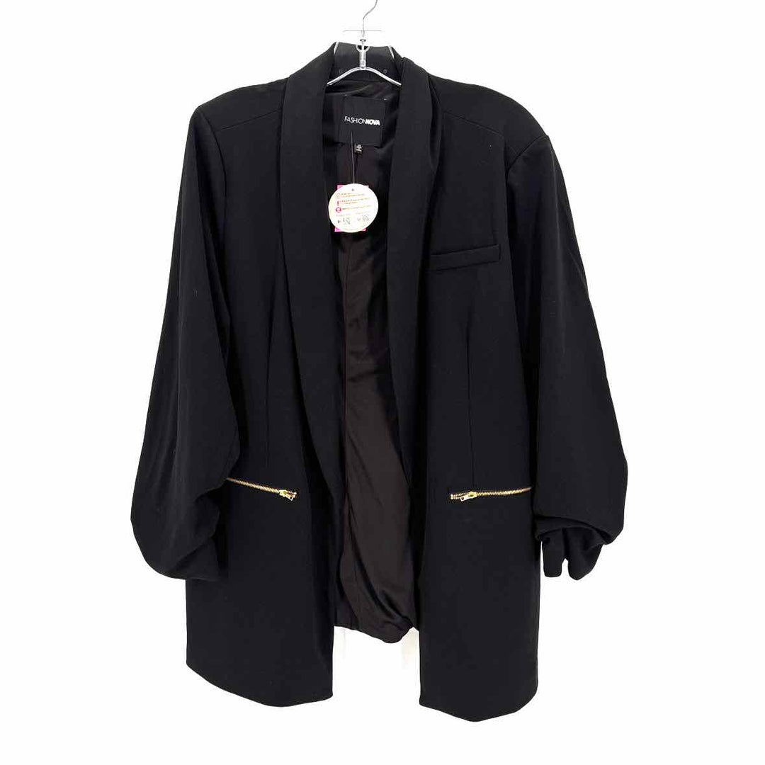 Size 2X FASHION NOVA Black Jacket