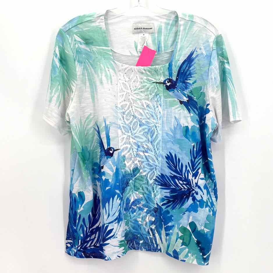 Size M ALFRED DUNNER Multi-Color Lace Shirt