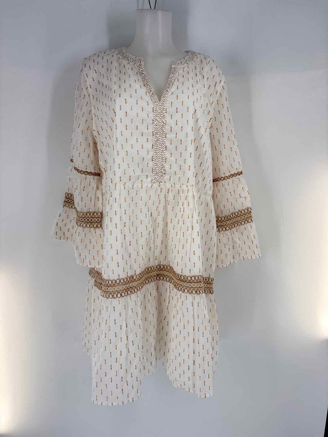 Size 16 Chico's White Print Dress