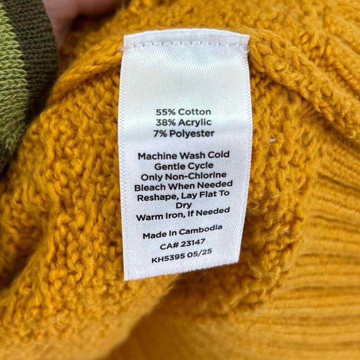 Size S Talbots Mustard Knit Sweater