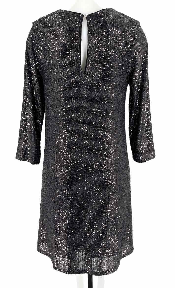 Size M KAREN KANE Charcoal Sequined Dress