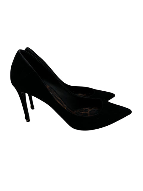 Shoe Size 37 Dolce & Gabbana Black Suede Luxury - Pumps